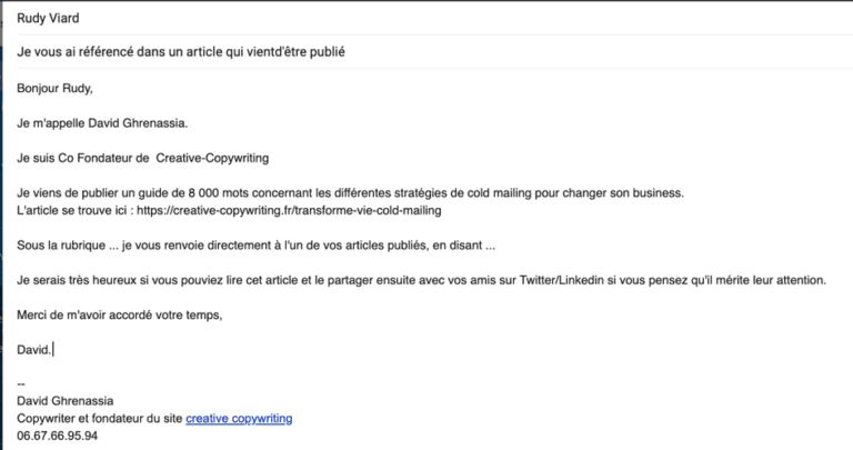 Comment j’ai transformé mon entreprise en envoyant des emails à froid